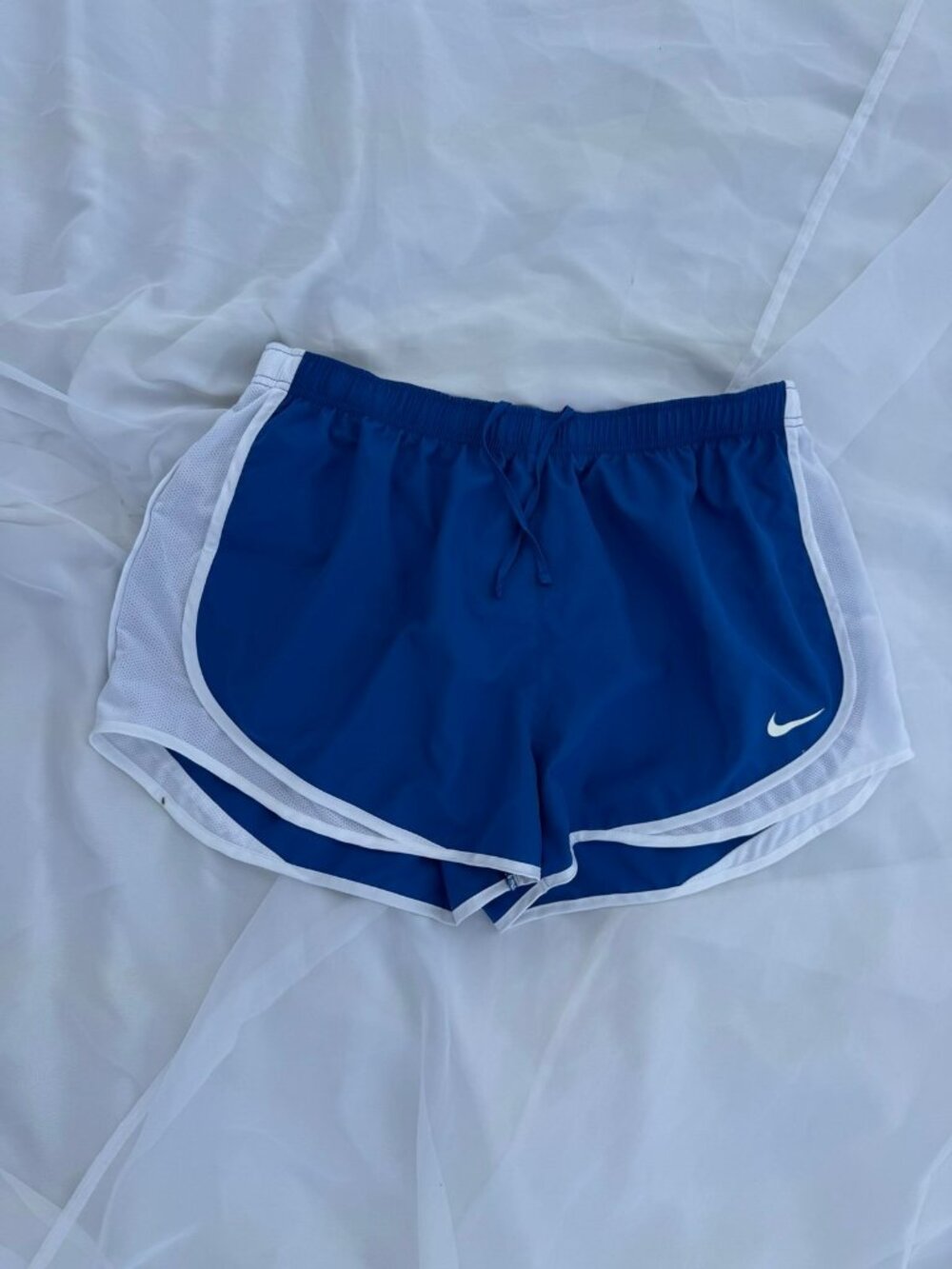 XXL Nike Women's One Dri-FIT 842585-494 SPORTSWEAR SHORTS BLUE / WHITE RUNNING
